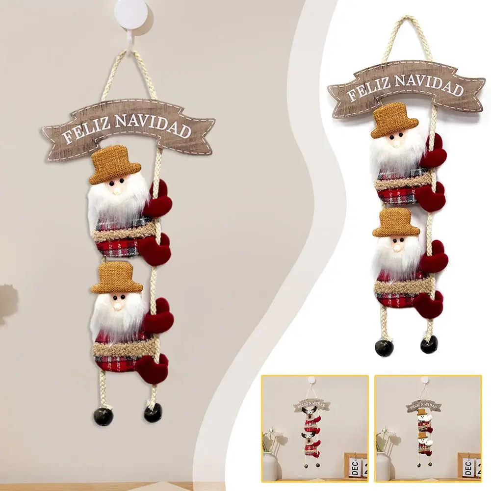 

Christmas Hanging Sign Hanging DIY Ornaments For Front Door Porch Indoor Outdoor Home Decor Xmas Holiday Decorations Q2W6