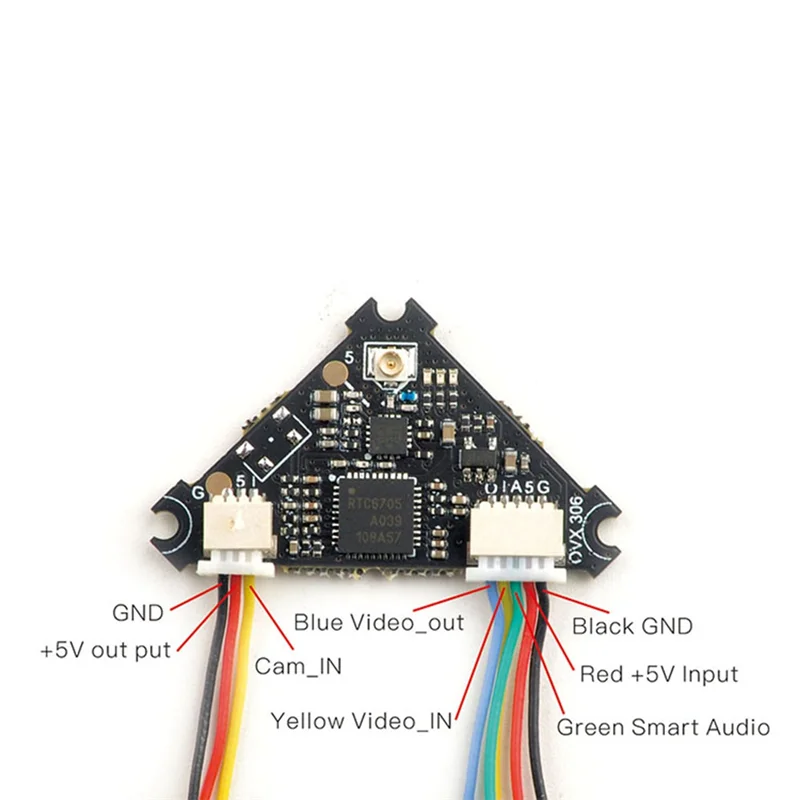 Module émetteur vidéo OVX306 OpenVTX 5.8G 600mW Nano, monté sur un drone avec vis de fixation