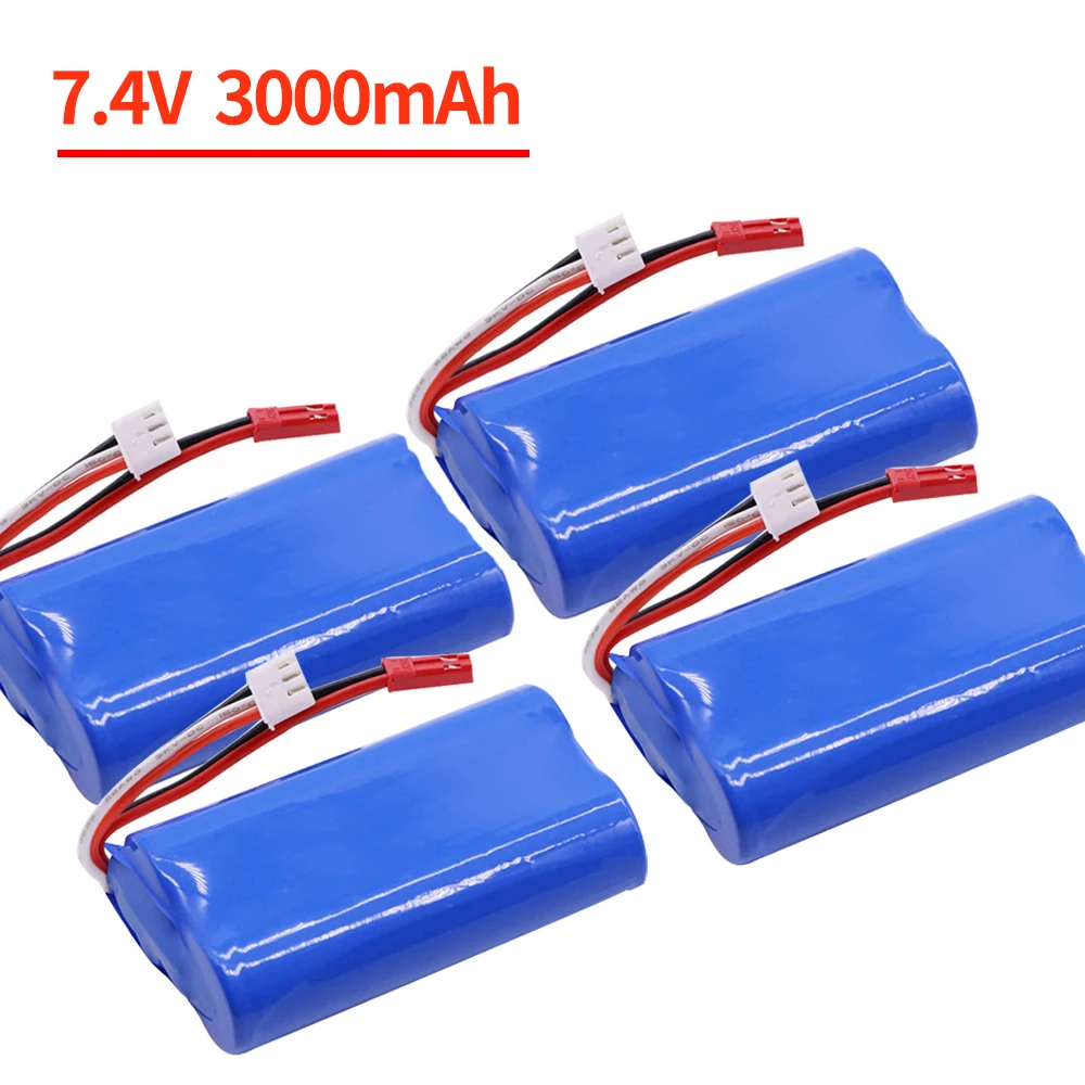 

7.4V 3000mah lipo Battery 18650 For Wltoys 144001 A959-B A969-B A979-B K929-B 12428 12423 10428 Q39 RC Car Spare Parts