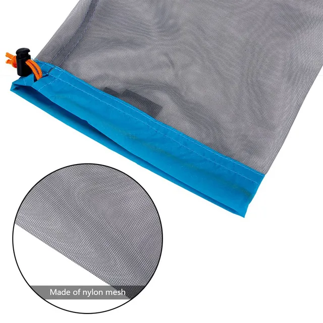 Ultralight Outdoor Mesh Drawstring Storage Bag 4