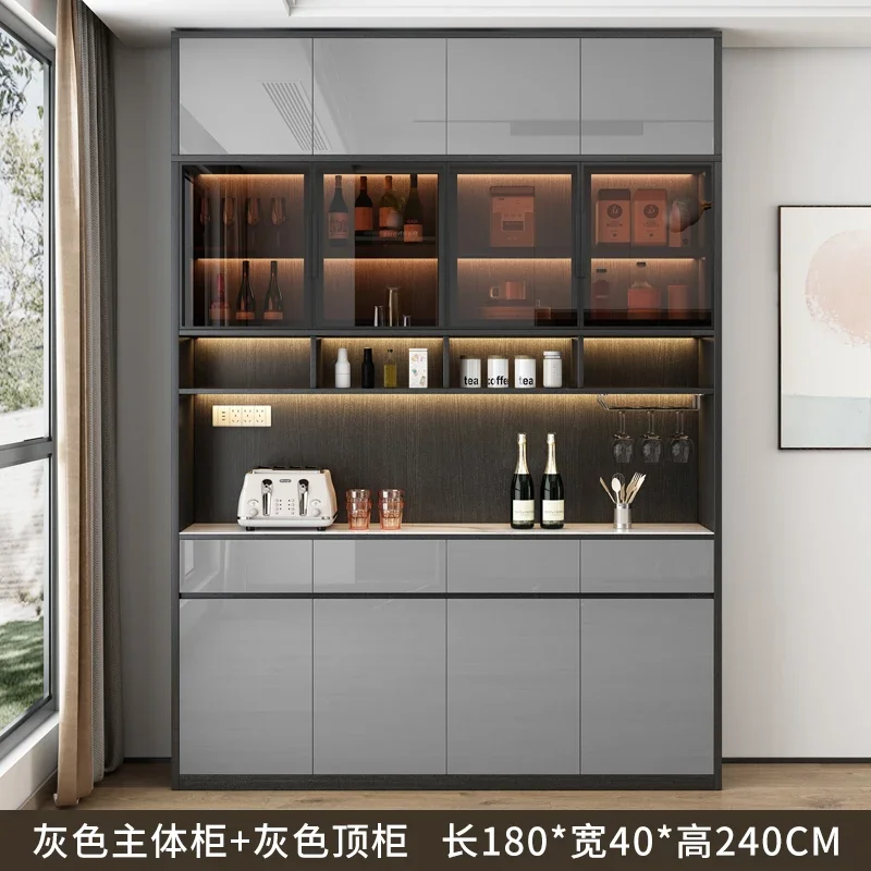 Tea Bar Wine Cabinet Modern Simple Side High Cabinet Luxury Living Room Dining Room Storage Locker Home Furniture KMWC