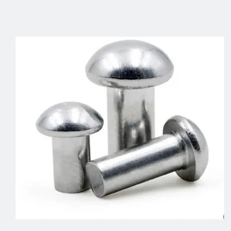 

50pcs/lot M3*4-12 M4*6-25 M5*8-25 M6*12-30 Aluminum half rould pan cap head solid rivet knocking aluminum rivet screws667