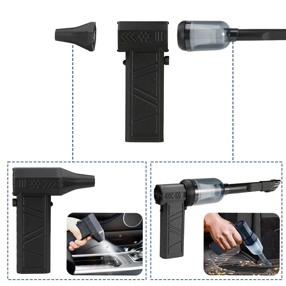 Jet Dry Mini Blower 2024 Upgraded Model 2 in 1 Violent Fan Vacuum Cleaner Portable Mini Hand Powerful Jet Blower 3