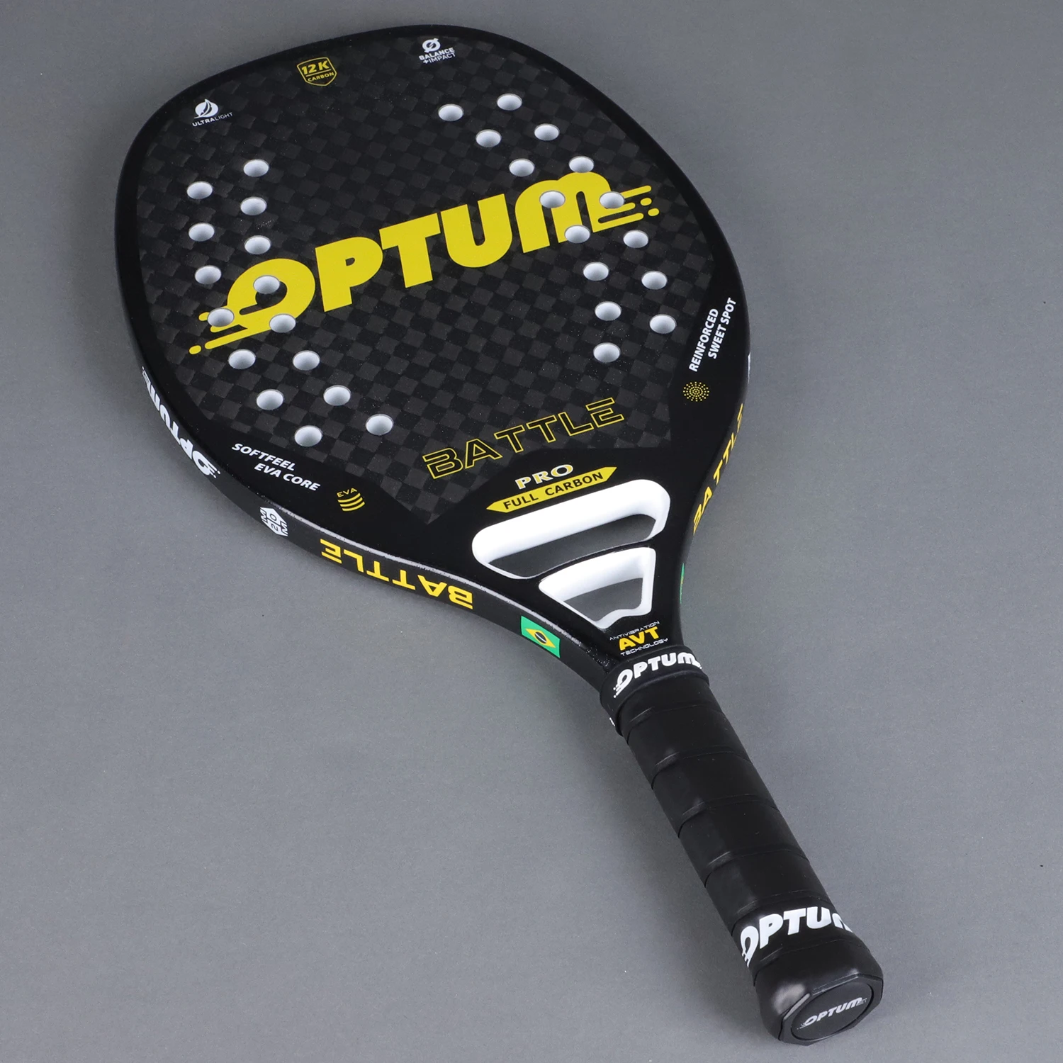 OPTUM bitva 12K uhlík vlákno drsný povrch pláž tenis rámus s obal brašna