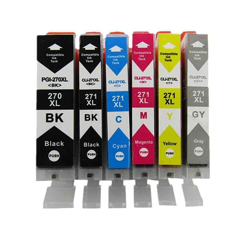 5 PK Black Ink Jet Cartridge use for CLI-271XL Pixma MG6820 MG6821 TS9020 MG7720