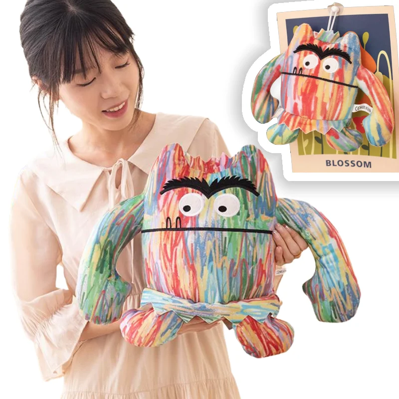 Nuovo 15-35Cm Colorato Monster Throw Pillow Doll Peluche Super Soft Office Chair Cushion Home Decor Ragazze Bambini Regali Di Compleanno