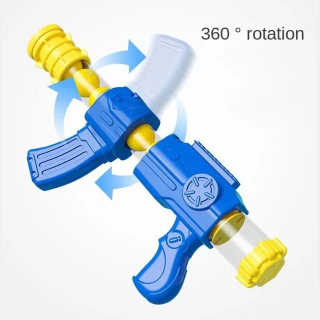 pet Toys Launch Training Interactive Shooter Gun Teaser Plush Ball Pet Creative Games Stretch Mini Pompoms Kittens Supplies 5