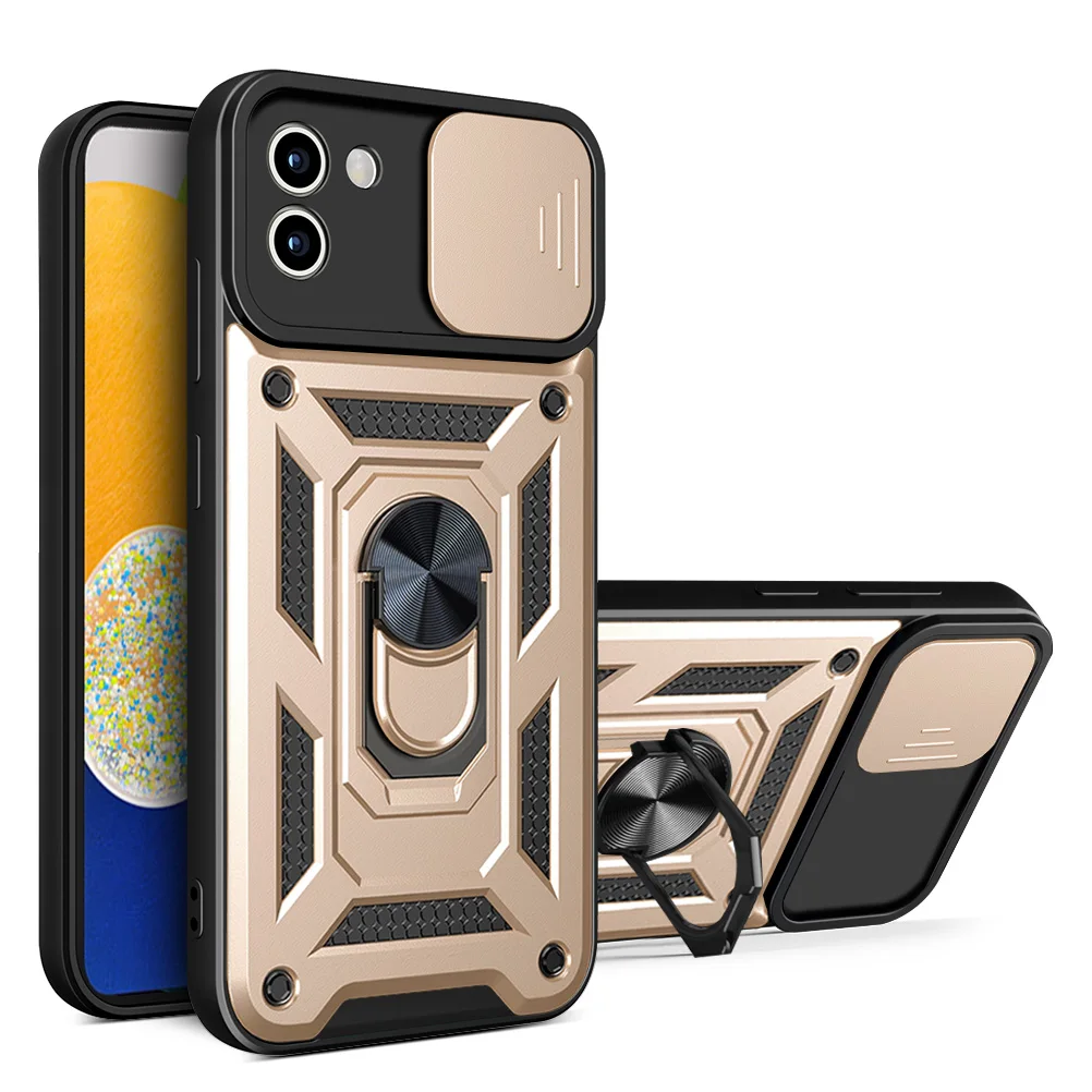 Shockproof Armor Case with Car Holder - Rugged Protective Phone Cover