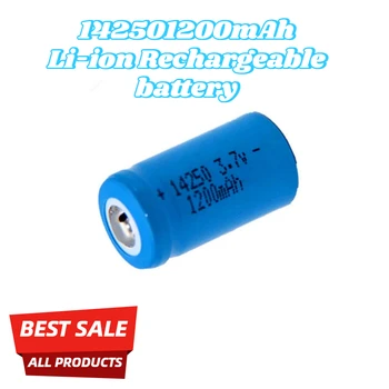Batteria al Litio Ricaricabile 14250 LS14250 ER14250H 1/2-R6 1/2 AA 3.7V 14250 1200mAh Batteria al Litio Ricaricabile ER14250