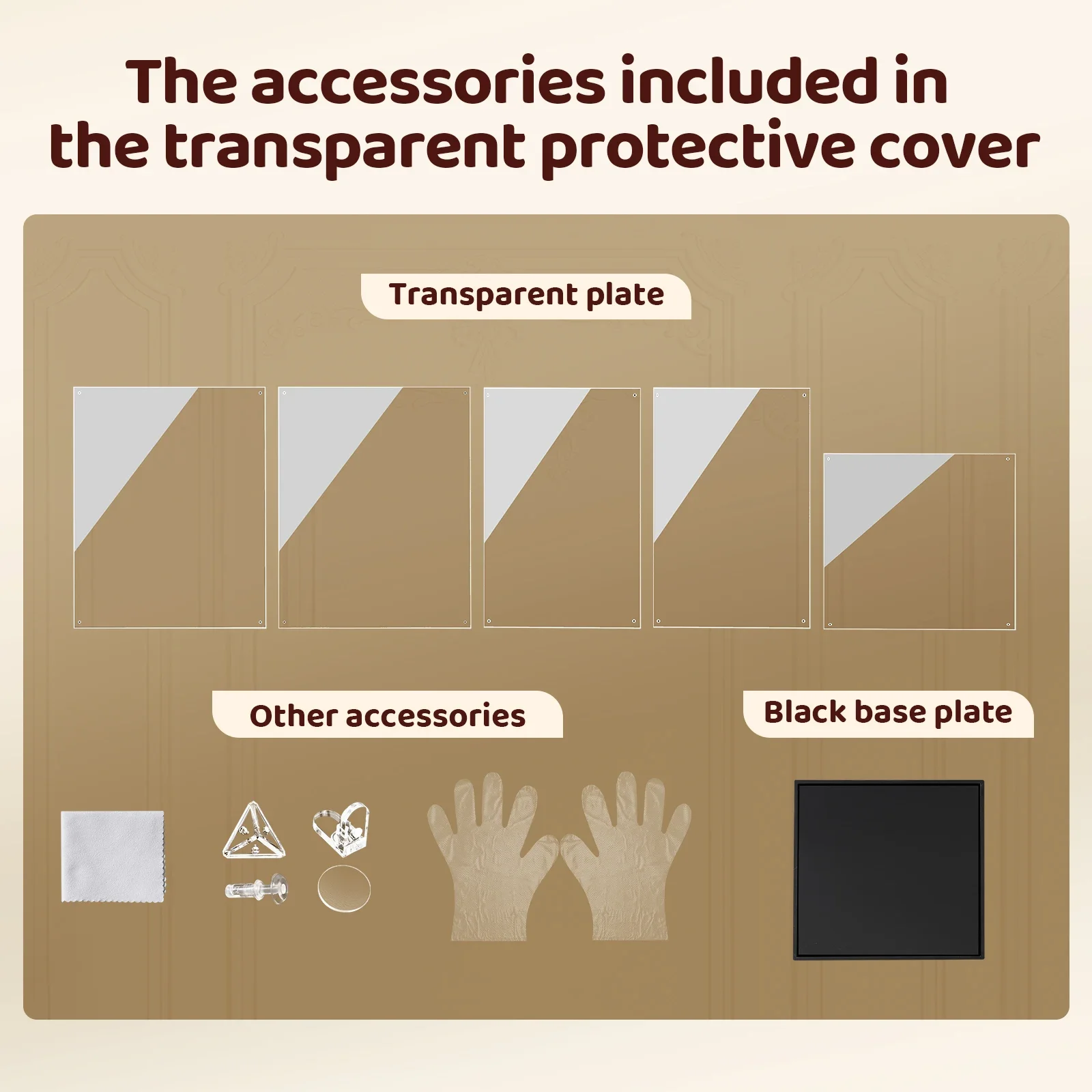 Eary Transparent Acrylic Display Case for Zimomo Art Box Fit for Labubu for Angel Dolls Dustproof Storage Stable Protector Cover