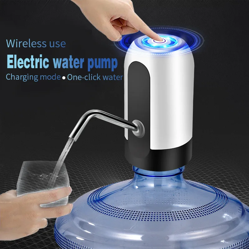 

1PC Bottle Pump USB Charging Automatic Electric Water Dispenser Pump One Click Auto Switch Drinking Dispenser Dropshipping