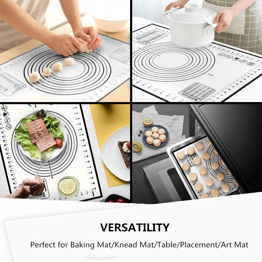 70x50cm Large Silicone Mat Kitchen Kneading Dough Baking Mat Cooking Cake  Pastry Non-stick Rolling Dough