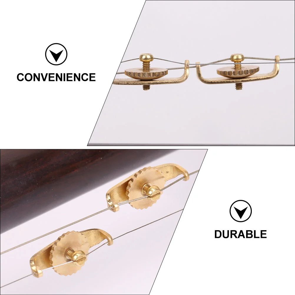 16pcs Pure Copper Erhu Fine Tuners and String Adjusters Professional Tools for Easy and Accurate Erhu String Adjustment erhu accessories