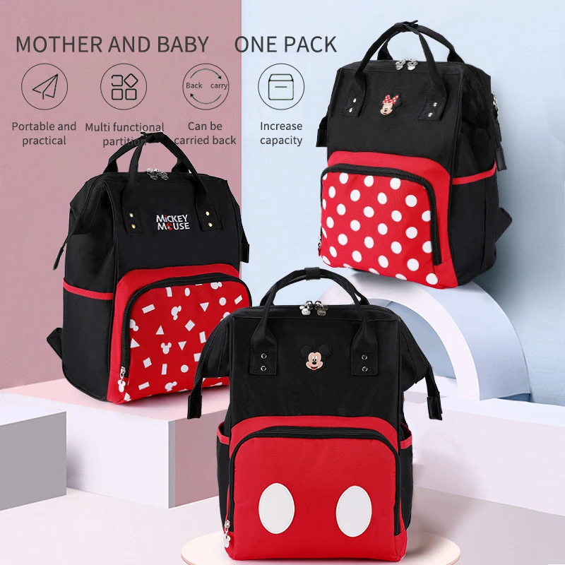 Backpacks Babies Baby Diaper Travel Mickey Large Capacity Backpack