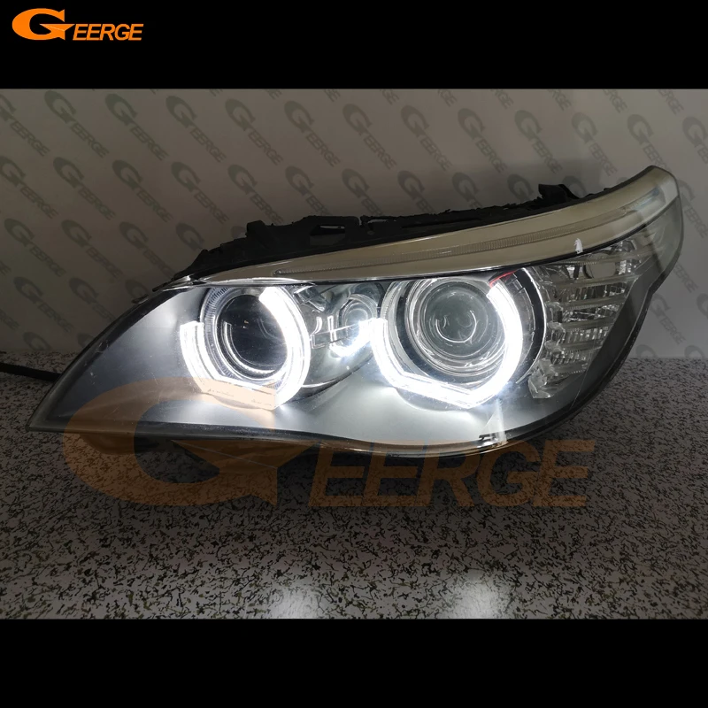 Für BMW 5 Series E60 E61 LCI 550i 545i 530i 528i 535i XI M5 Ultra Helle DTM  M4 Stil Led angel Eyes Halo Ringe Auto Zubehör - AliExpress