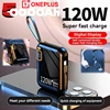 ONEPLUS 50000mAh Power Bank  Fast Charger Mini Detachable Usb To Type C Cable Magnetic Portable Digital Display Large Capacit