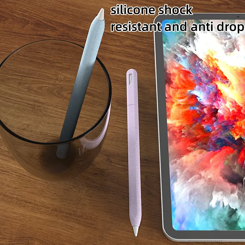 Silicone Shockproof Solid Color Stylus Protection Case
