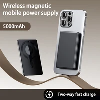 5000mAh Magnetic Power Bank Slim Wireless Powerbank Portable External Battery for Magsafe for iPhone 16 15 Samsung/Xiaomi 1