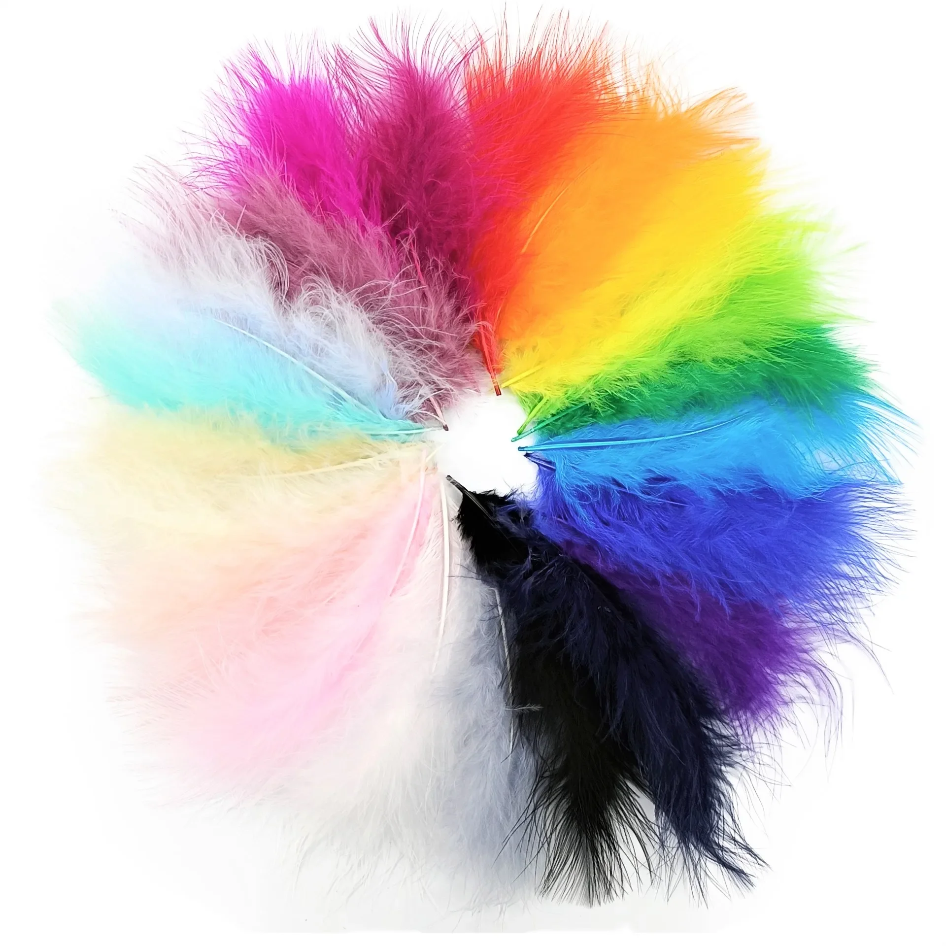 10-15cm Colored Turkey Feathers for Crafts Fluffy Marabou Plumas DIY Wedding Party Decoration Dream Catcher Accessories