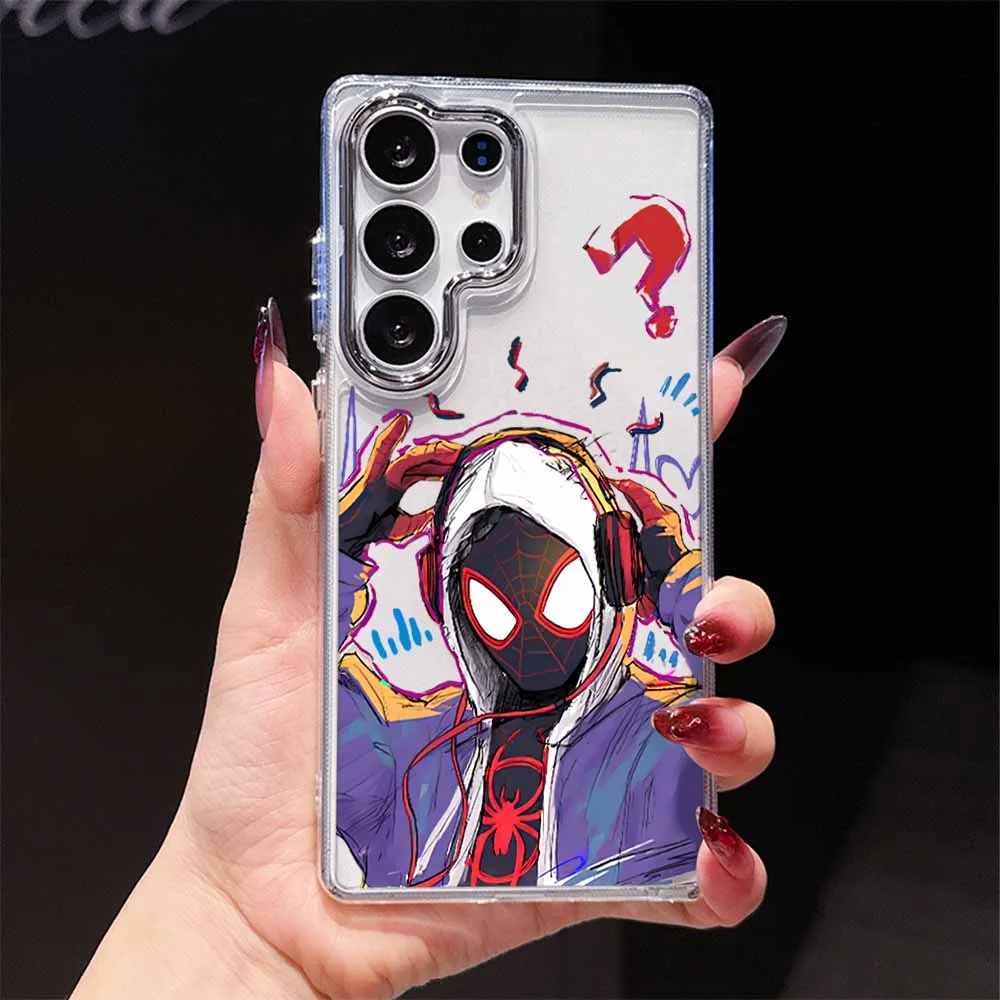 Spider-Man Anime Transparent Soft Phone Case