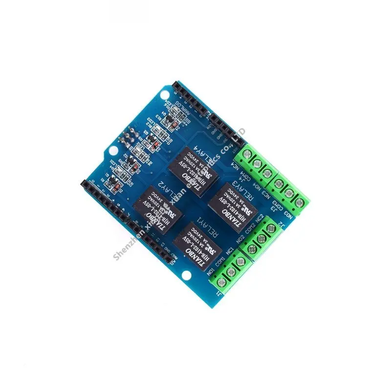 Modulo Di Schermatura Relè A 4 Canali 5V Scheda Di Controllo Relè A Quattro Canali Scheda Di Espansione Relè Per Arduino Compatibile Uno R3 Mega 2560