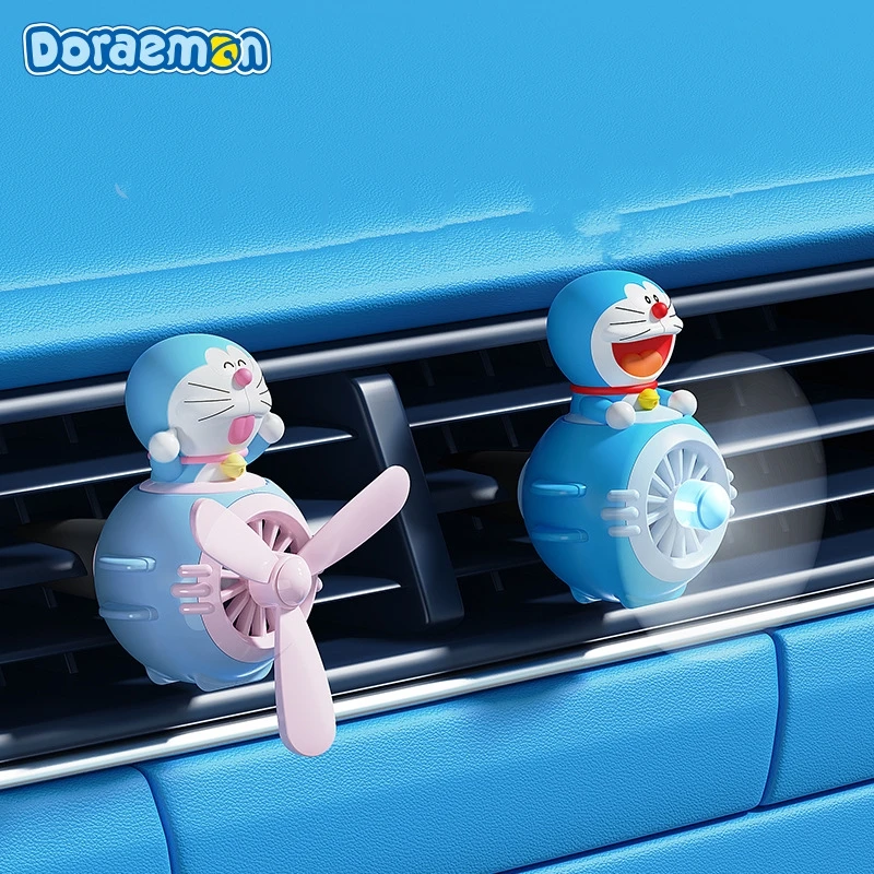 

Doraemon Car Small Airplane Aromatherapy Air Conditioner Air Vent Decoration Small Fan Perfume Cartoon Car Interior Ornament