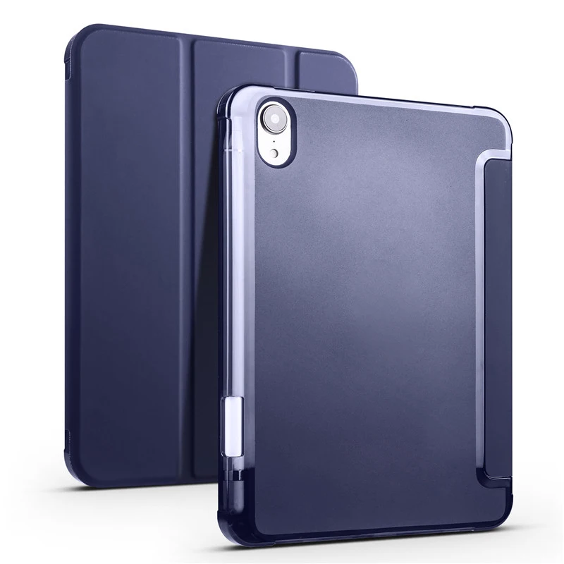 Premium Trifold Tablet Case with Pen Holder and Soft Back Stand