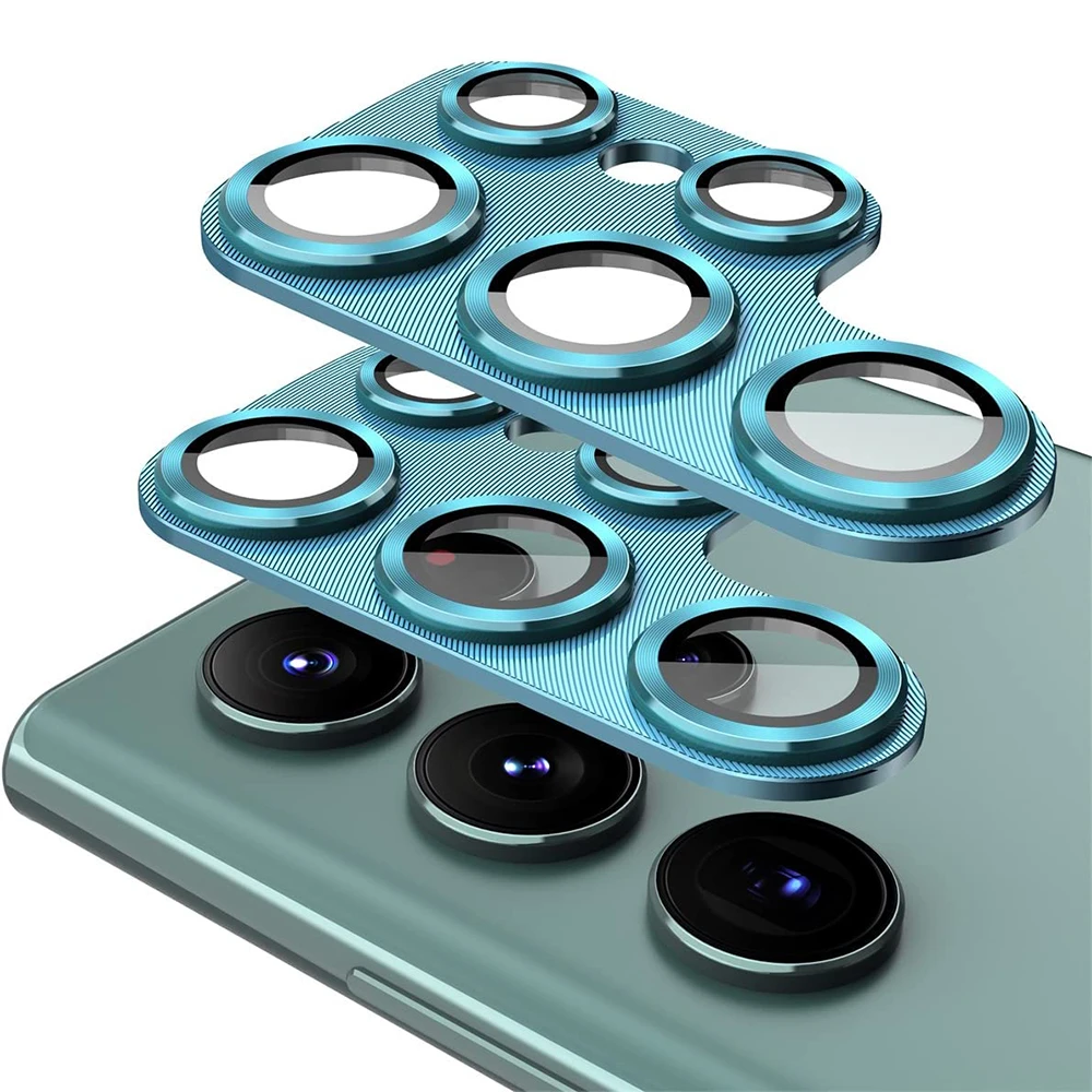 Luxury Aluminum Alloy Metal Camera Protector with Glass Lens Protective Film