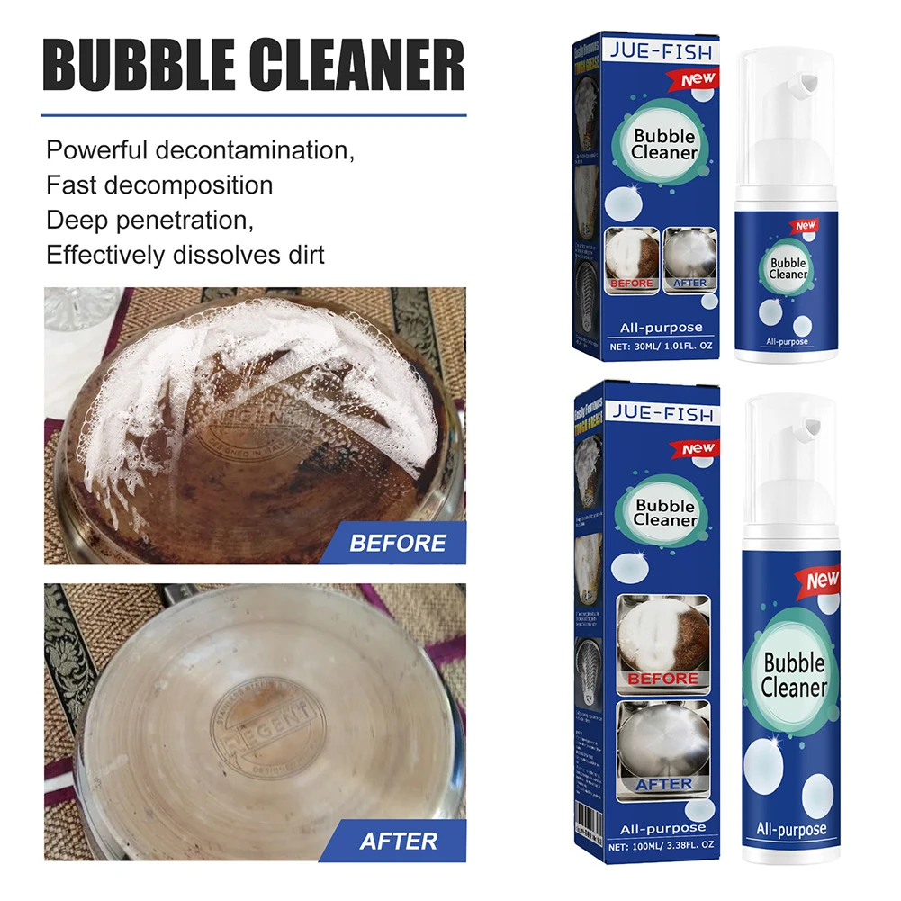 Multi-Purpose Kitchen Foam Cleaner All Round Kitchen Cleaning Foam Heavy Oil Stain Cleaner All Purpose Deep Cleaning Spray
