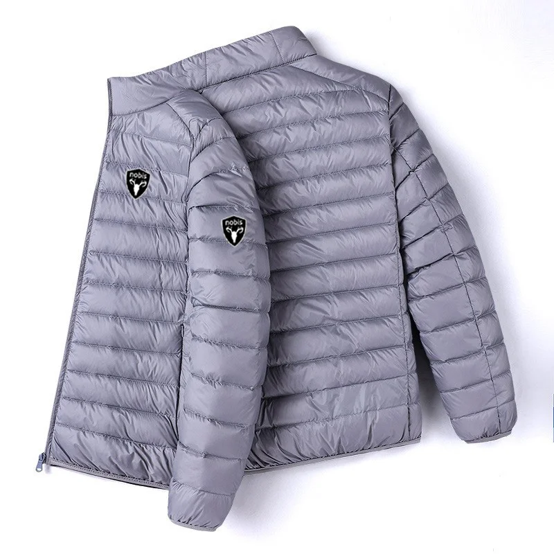 Nobis 2025 New Brand Autumn Winter Light Down Jacket Men's Fashion Hooded Ultra-thin Lightweight Youth Slim Coat Down Jackets 5