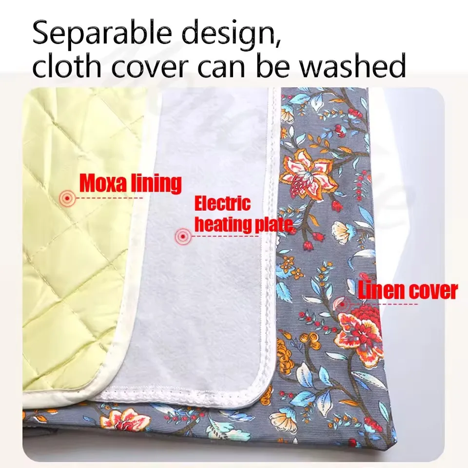 145*56CM Electric Heating Pad Heating Blanket with Thermostat Neck Shoulder Hot Pads Menstrual Cramps Waist Back Winter Heater