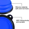 1000ML Silicone Dog Feeder Bowl With Carabiner Folding Cat Bowl Travel Dog Feeding Supplies Food Water Container Pet Accessories 5