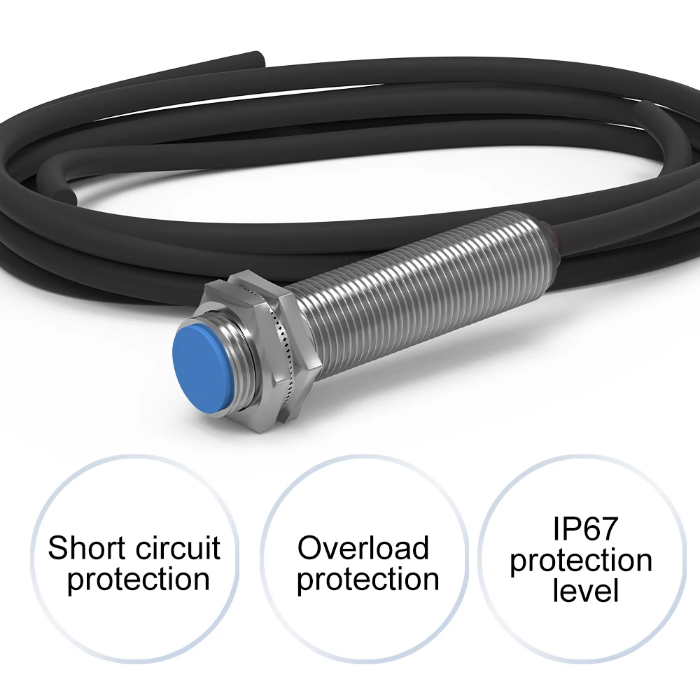 GTRIC Ȧ ׳ƽ   ġ, PNP/NPN NO NC 10-30V DC 3-̾  Ÿ 10mm IP67   