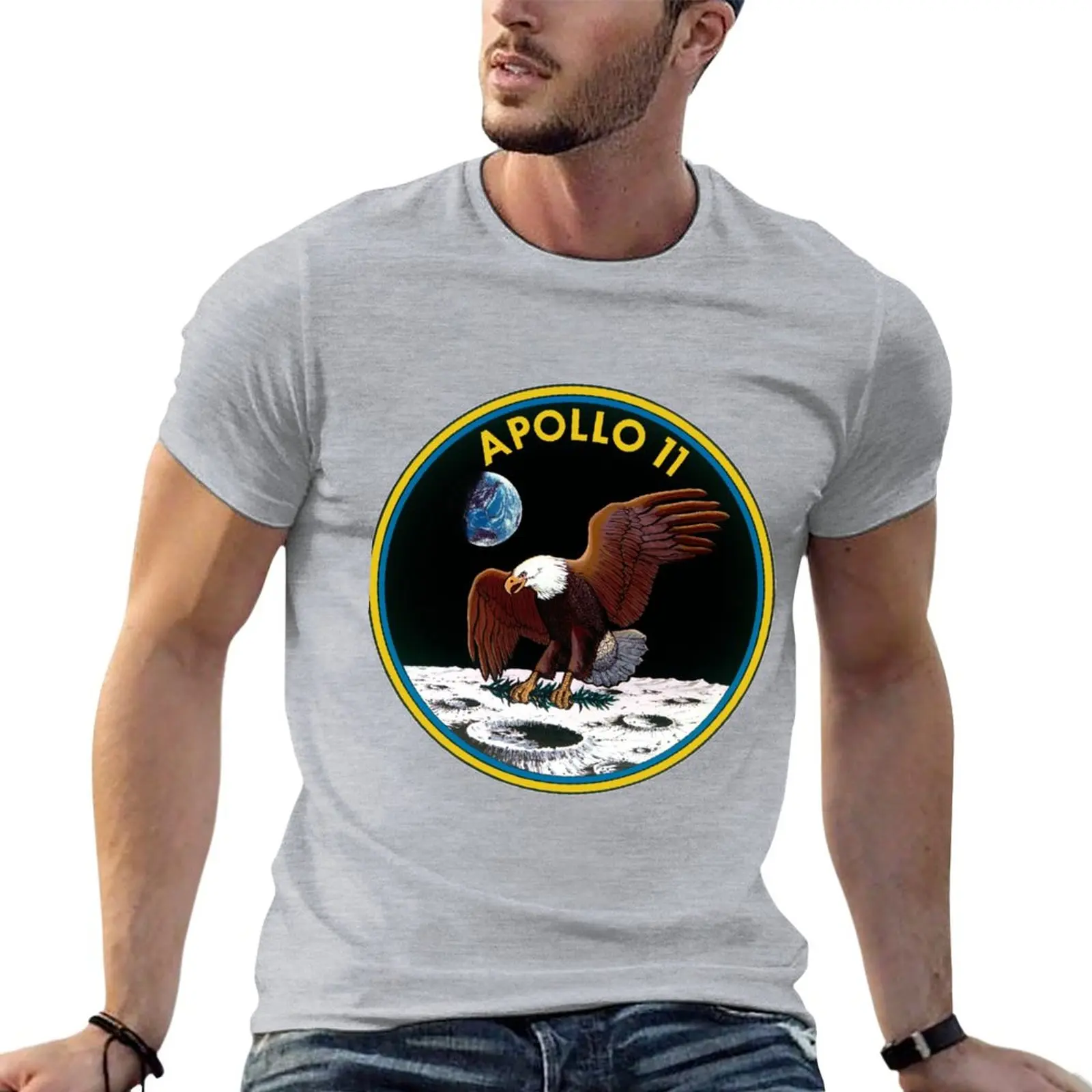 

Apollo 11: The Eagle Has Landed T-Shirt anime summer tops men t shirts