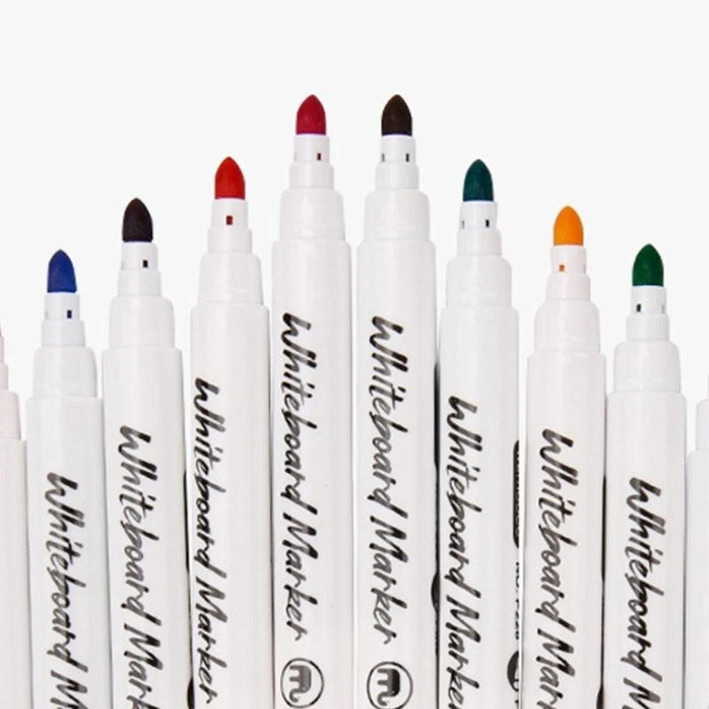 Q5WA 12조각 지울 수 있는 마커 펜 어린이 학생 그림을 위한 12색 화이트보드 마커