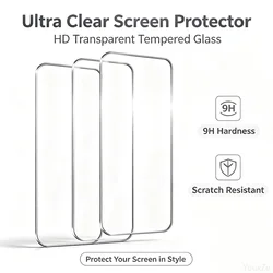Premium Tempered Glass Screen Protector with Oleophobic Coating - 3 Pack - iPhone 13 (3Pcs)