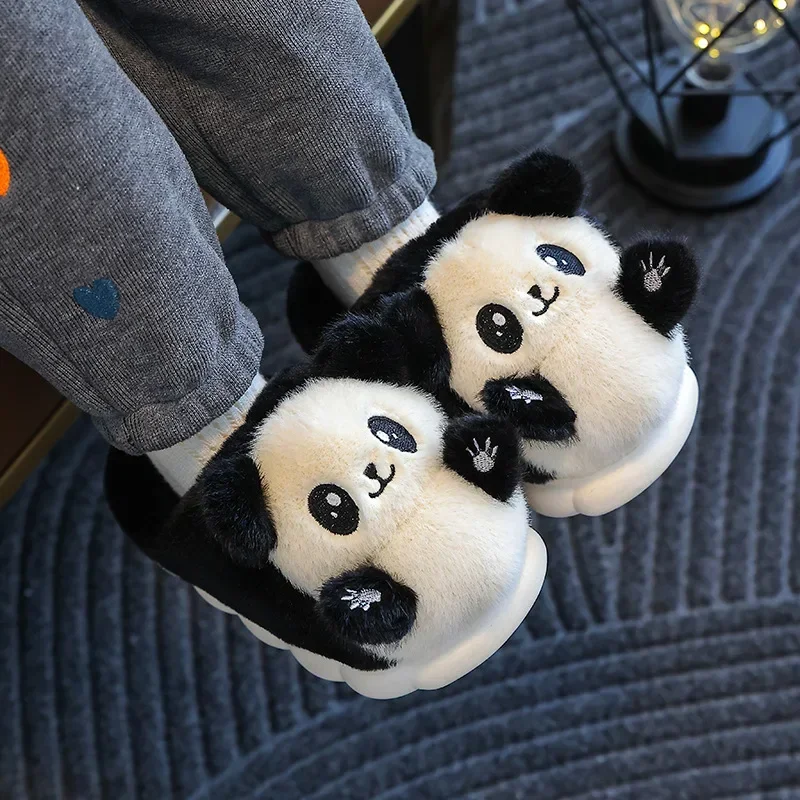 

Pantuflas Child Cotton Slipper Winter Boy Indoor Home Cute Plush Panda Girl Cotton Shoe Kid Slipper Sandalia Infantil Menina슬리퍼