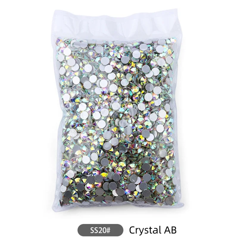 Rigta SS3-SS20 1440Pcs Crystal AB Flatback Glass Rhinestones Clear Crystal Non Hotfix Rhinestones Nail Art Decoration DIY nail art rhinestones nail art accessories non hot fix rhinestones clear glass rhinestones crystal rhinestones glass rhinestones rhinestone crystals non hotfix rhinestones rhinestone accessories rhinestones beads