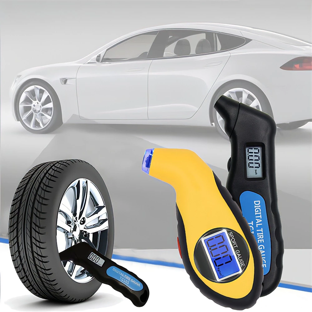 TG105/TG106 Digital Car Tire Tyre Air Pressure Gauge Meter LCD Display Manometer Barometers Tester for Truck Motorcycle Bike |