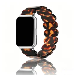 Elegant Resin Bracelet Band - Premium Sport Strap Accessory for Redmi Watch 6 (Tortoiseshell)