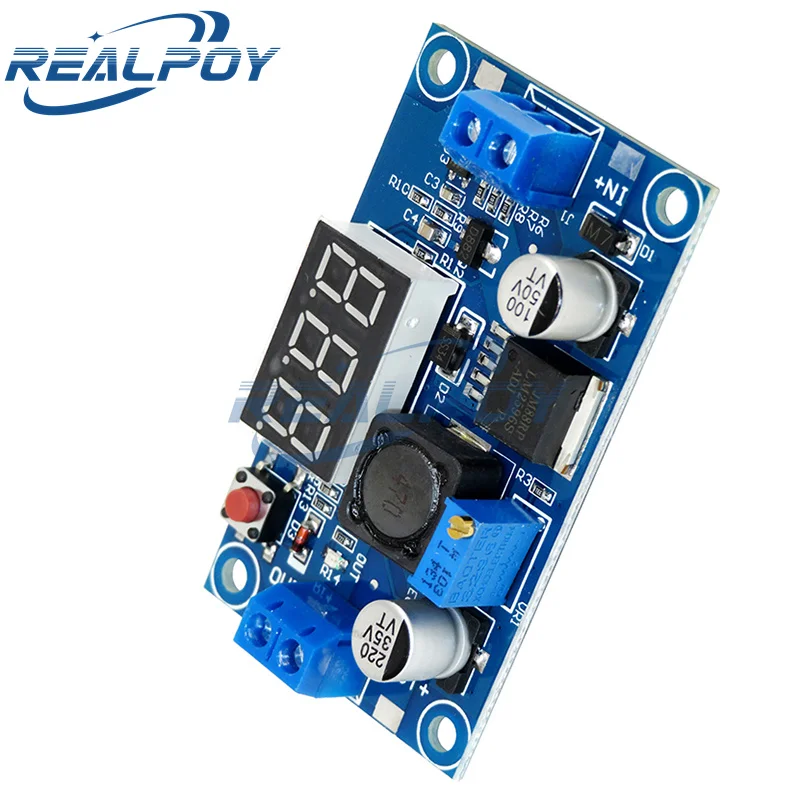 LM2596 DC DC Step Down Converter Voltage Regulator LED Display Voltmeter 4.0~40 to 1.3-37V Buck Adapter Adjustable Power Supply