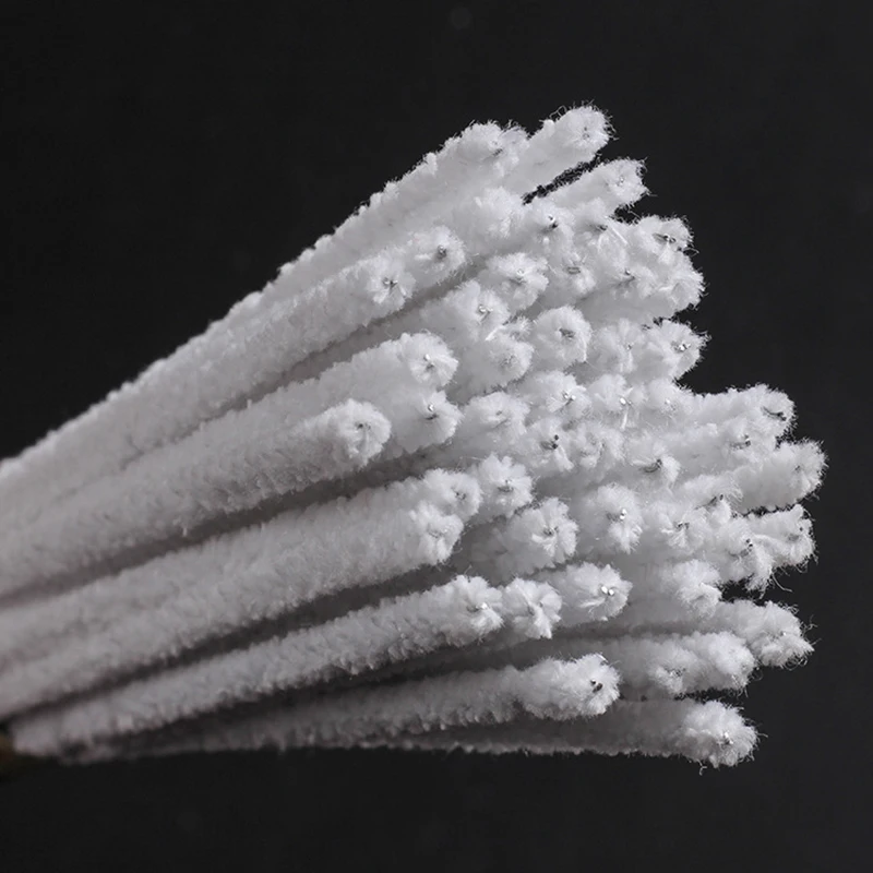 Smoking Pipe Cleaners 50pcs Cotton Smoking Pipe Cleaners Smoke Tobacco Pipe Cleaning Tool Cigarette Holder Accessories