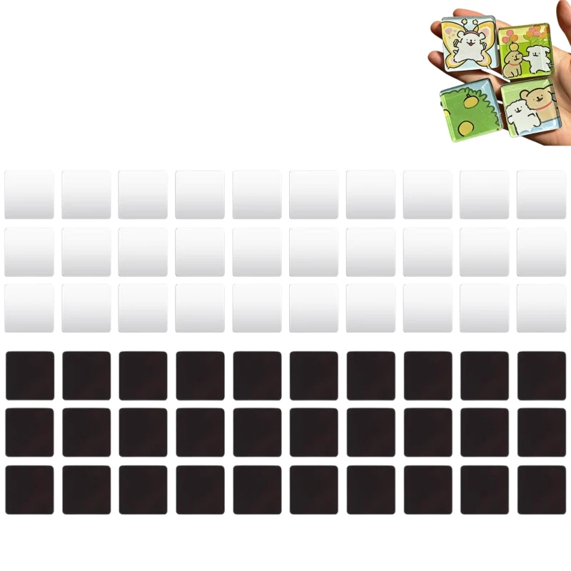 Acrylic DIY Fridge Magnets Kit with Adhesive Backing