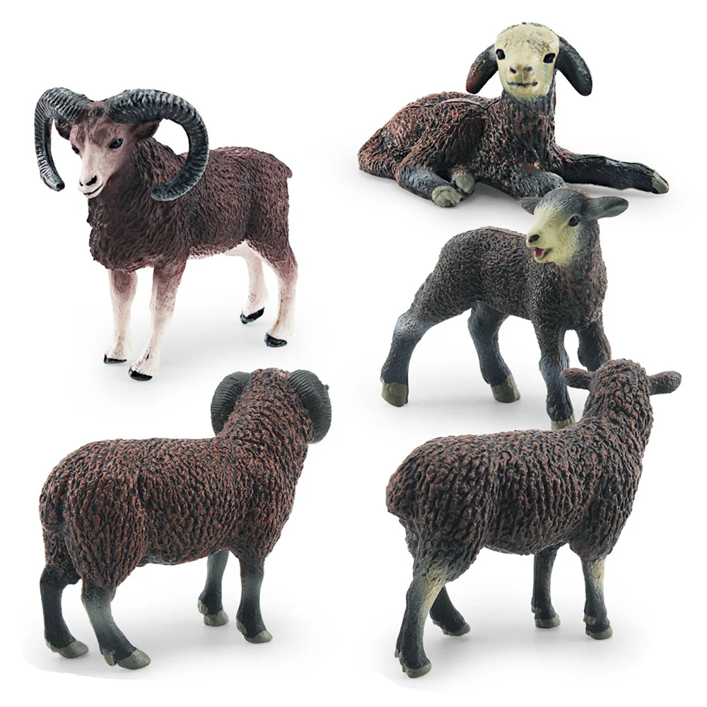 

Children's Cognitive Toys Simulation Animal Model Solid Static Black Sheep Little Lamb Home Landscape Decoration Ornaments