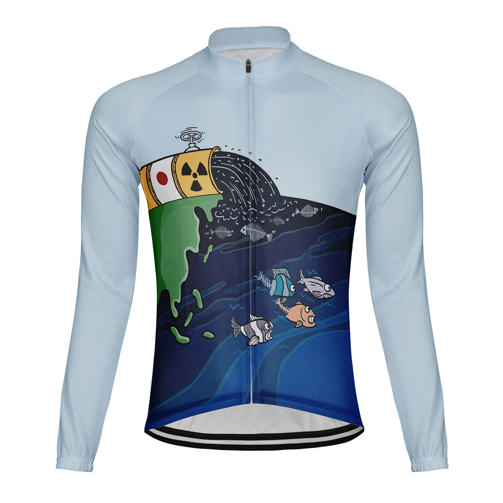 

Japan's Nuclear Sewage Discharge Men Cycling Jersey Long Sleeve Tops Bicycle MTB Downhill Shirt Road Bike Sports Clothing