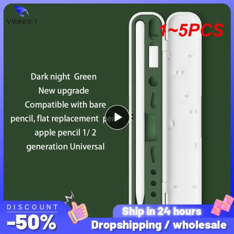 1 ~ 5 Pezzi Scatola Per Apple Pencil 2 1 Cover Per Apple Pencil 2A Generazione 1St Gen Stylus Pen Holder Custodia Protettiva Ipad Pen