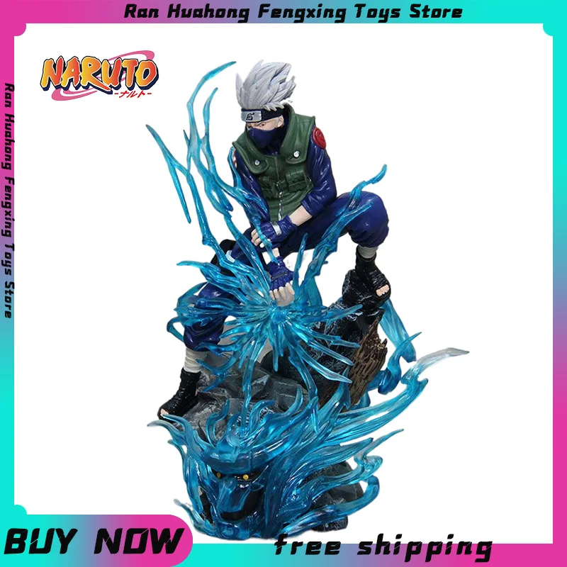 

Naruto 27cm Gk Namikaze Minato Anime Figure Hatake Kakashi Figure Pvc Statue Model Ornament Collection Doll Birthday Gift