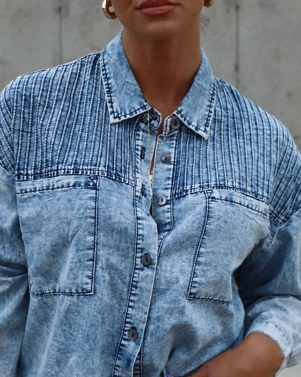

New Denim jacket,year street trendsetter spring/summer washed denim shirt for women2023