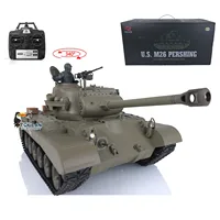 Heng Long 1/16 7.0 Plastic Ver M26 Pershing Walker Bulldog Panther V RTR Military RC Tank Toys Toucan 3838 Model TH17301 1