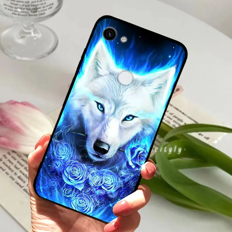 Silicone Shockproof Soft TPU Phone Cover - Cartoon Design